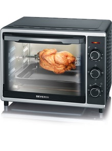 Severin TO 2056 Horno eléctrico 30 L 1600 W Negro, Acero inoxidable