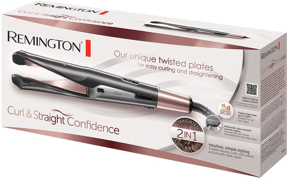 Plancha de pelo remington best sale curl & straight confidence s6606