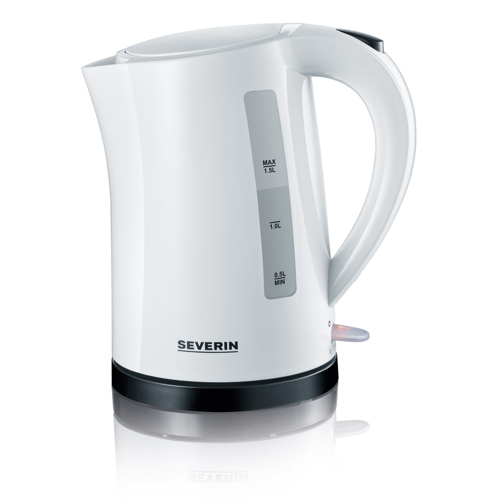 Severin WK 3494 tetera eléctrica 1,5 L Negro, Blanco 2200 W