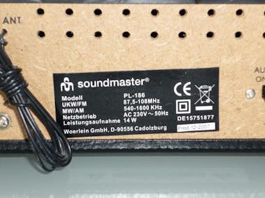Soundmaster Soundmaster PL 186 Aluminio, Transparente