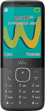 Wiko Riff3 Plus 2.4 negro – libre con teclas de 24 dual sim radio fm admite micro sd bluetooth linterna led y reproductor mp3 color smartphone 3 610 24“ 2g
