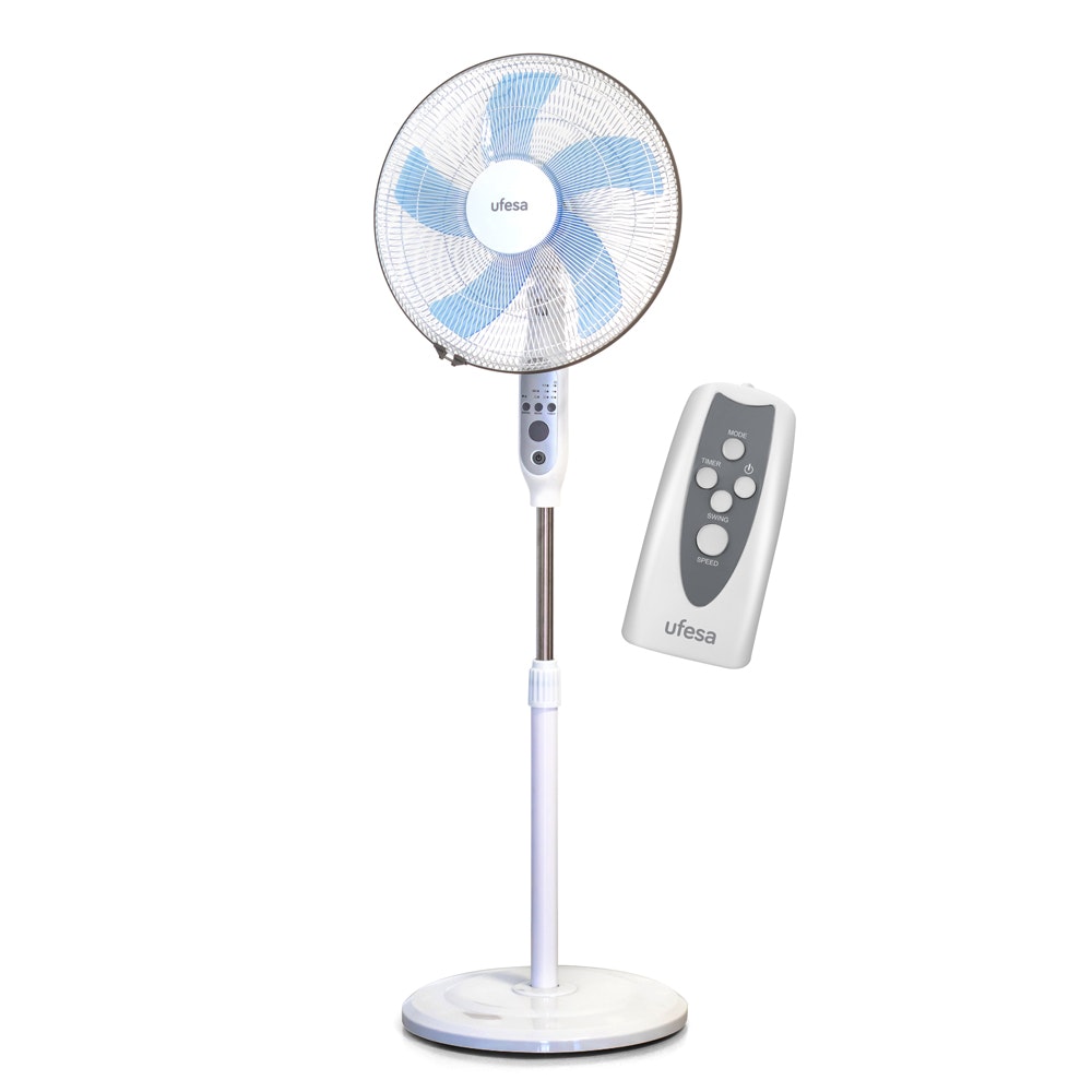 Ufesa RF1450 ventilador Ventilador con aspas para el hogar Azul, Blanco
