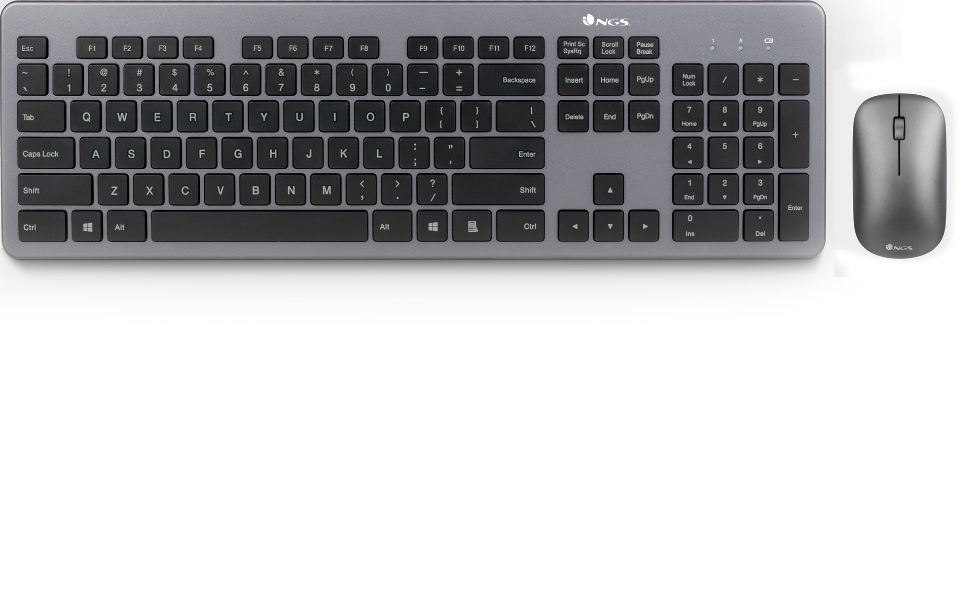 NGS Matrix Kit teclado RF inalámbrico QWERTY Español Gris