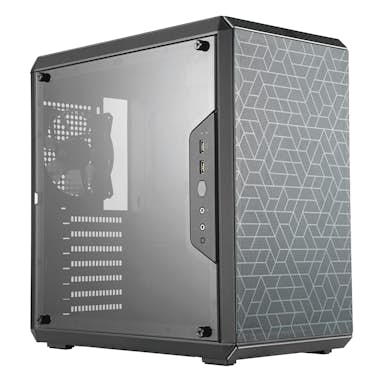 Cooler Masterbox Q500l caja atx usb 3.0 negra pc de ordenador mini torre con vista total panel lateral cableado y opciones