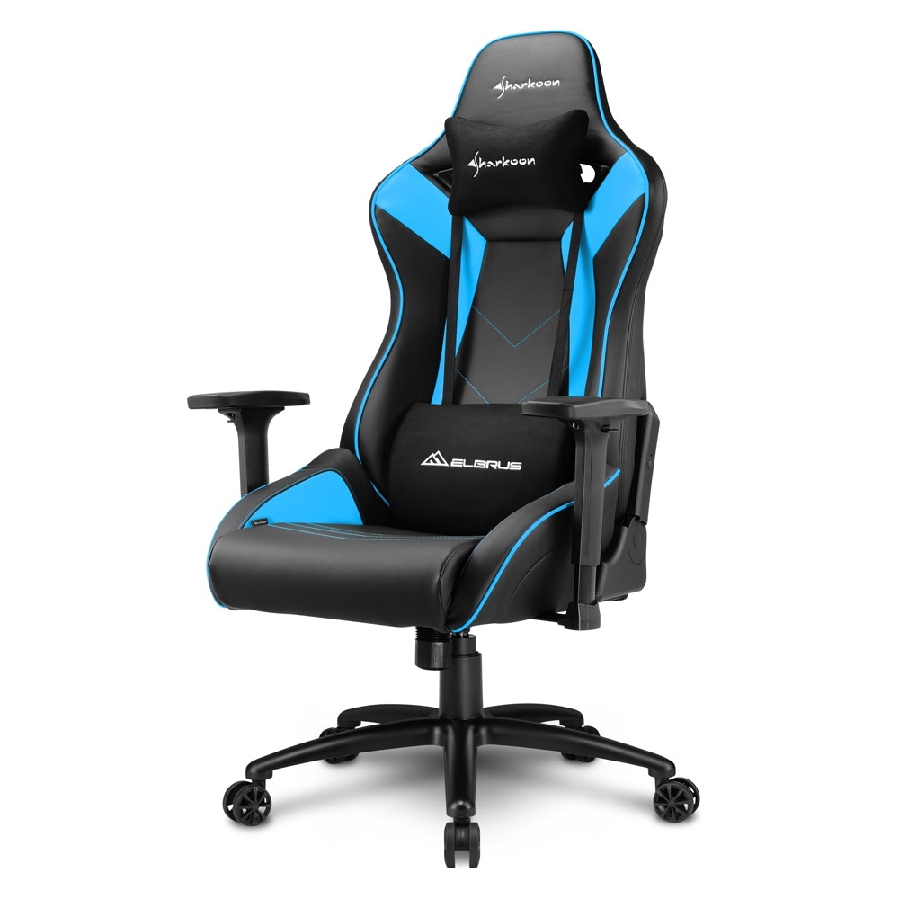 Sharkoon ELBRUS 3 Silla para videojuegos universal Asiento acolchado Negro, Azul