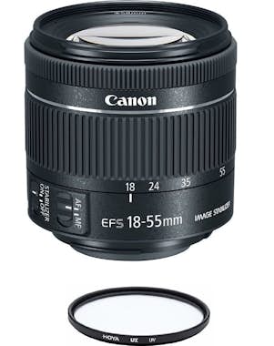 Canon CANON EF-S 18-55mm F4-5.6 IS STM Negro + HOYA UX U