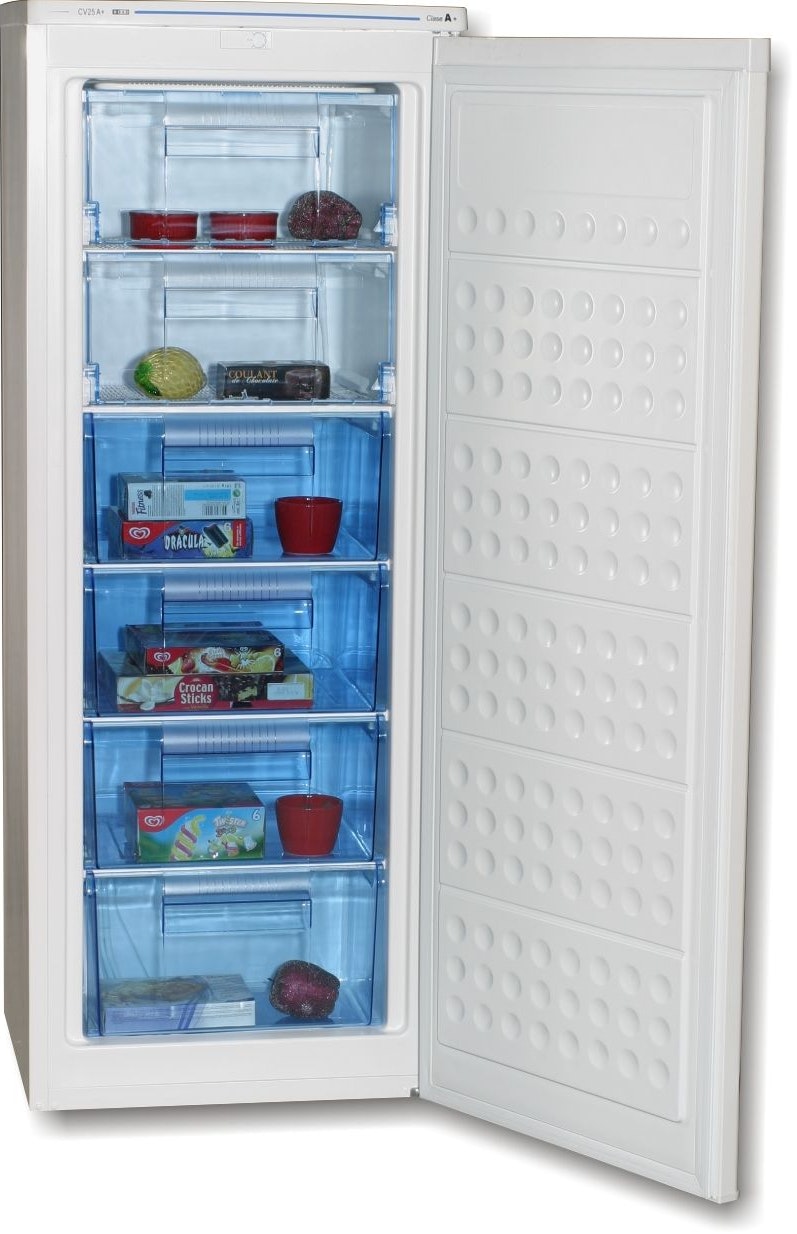 ROMMER Congelador Rommer CV44A+, 143x55x58 cm, Blanco, 16