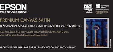Epson Epson Rollo de Premium Canvas Satin, 44"" x 12,2 m