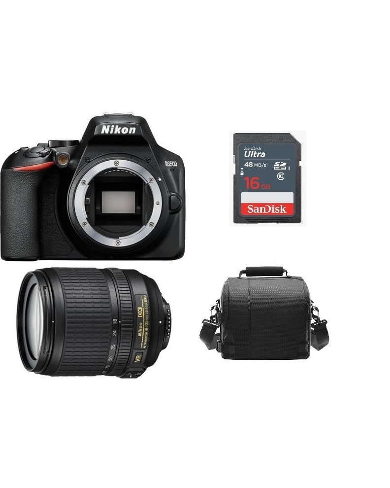 Nikon NIKON D3500 Negro + AF-S 18-105MM F3.5-5.6G ED VR