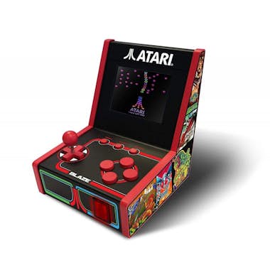 Consola Retro Atari 5 games mini arcade juegos incluidos negro y rojo koch