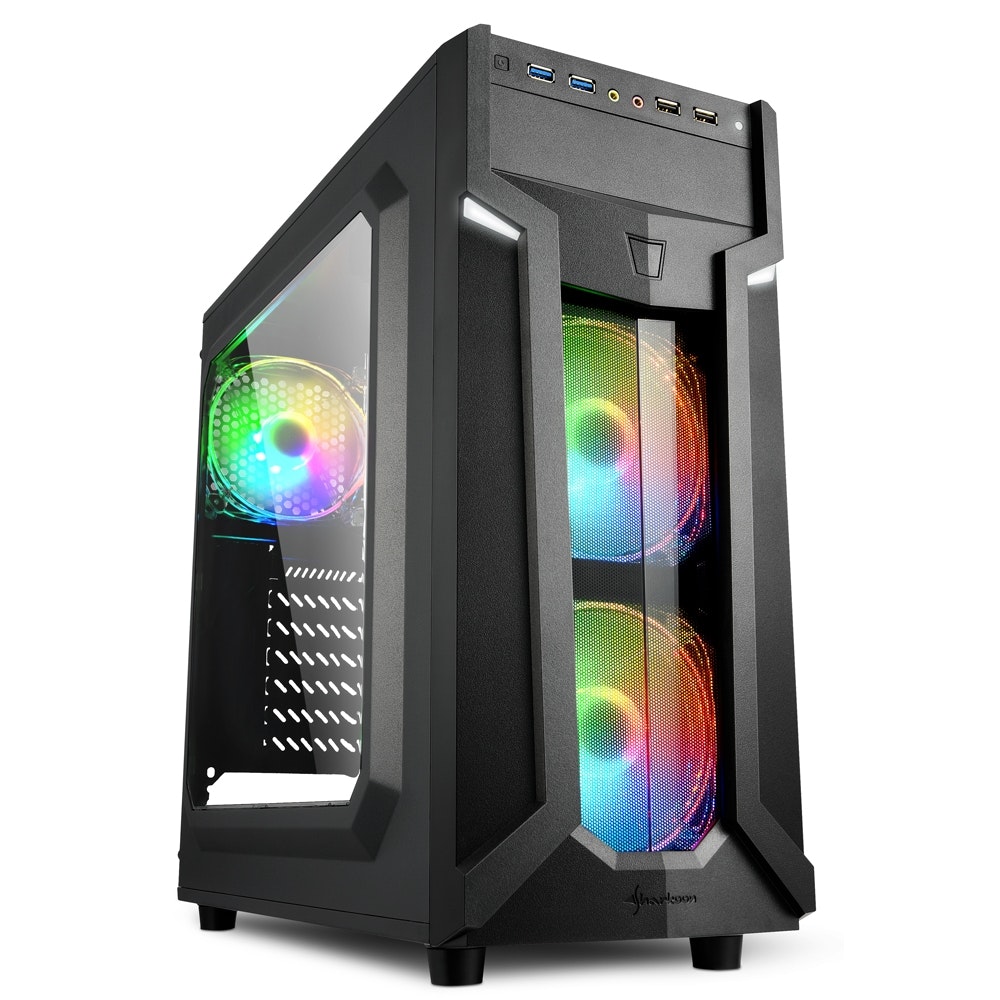 Sharkoon Sharkoon VG6-W RGB Midi ATX Tower Negro