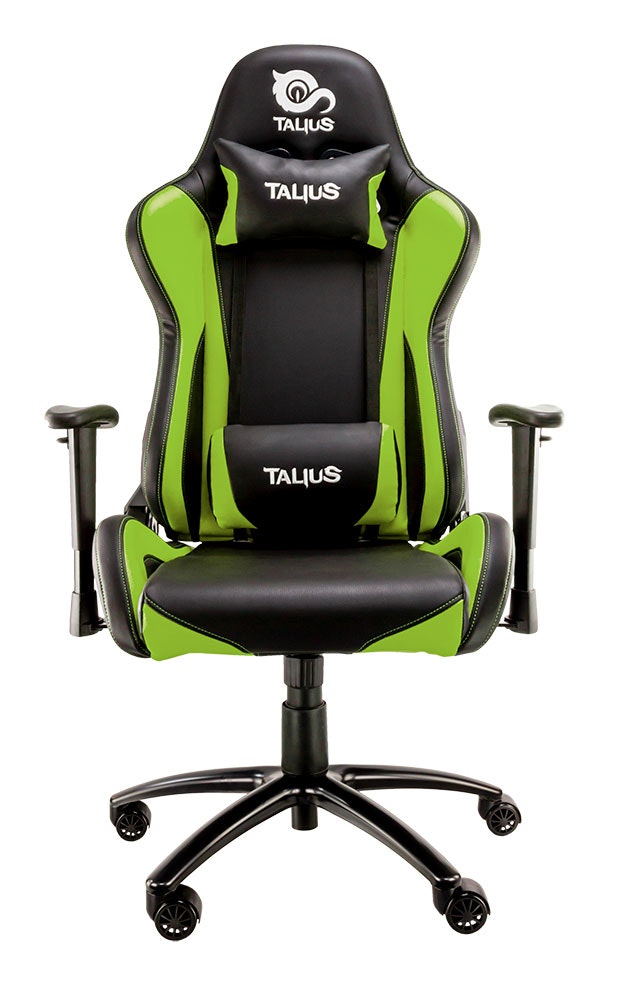Talius Silla Gaming profesional lizard negroamarillo inclinación y altura regulable 2d ajustables verde tallizardgrn para videojuegos universal asiento acolchado reposabrazos2d en anchura 120 kg