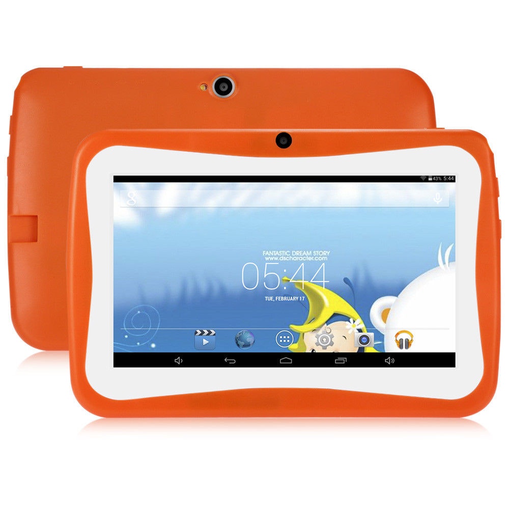 Generica Tableta para Niños (7 pulgadas - 8 GB - RAM: 1 GB - Quad Core - Naranja) + Funda Protectora