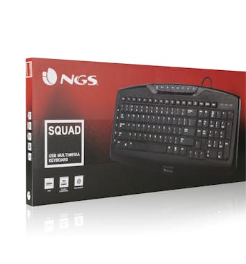 NGS NGS Squad teclado USB QZERTY Español Negro