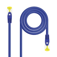 Nanocable Cable de red latiguillo RJ45 LSZH Cat.6A SFTP AWG26, Azul, 3.0 m