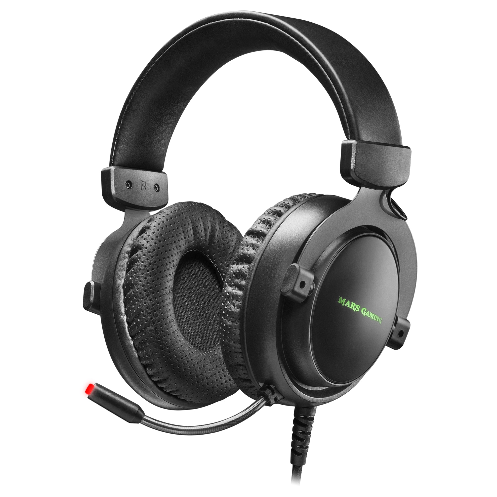 Mars Gaming MH4X auricular con micrófono Diadema Binaural Negro, Gris