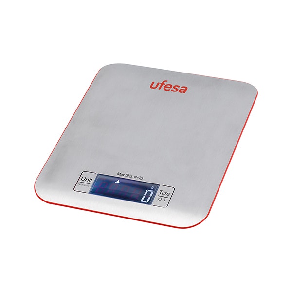 Ufesa BC1550 Báscula electrónica de cocina Acero inoxidable Mesa Rectángulo