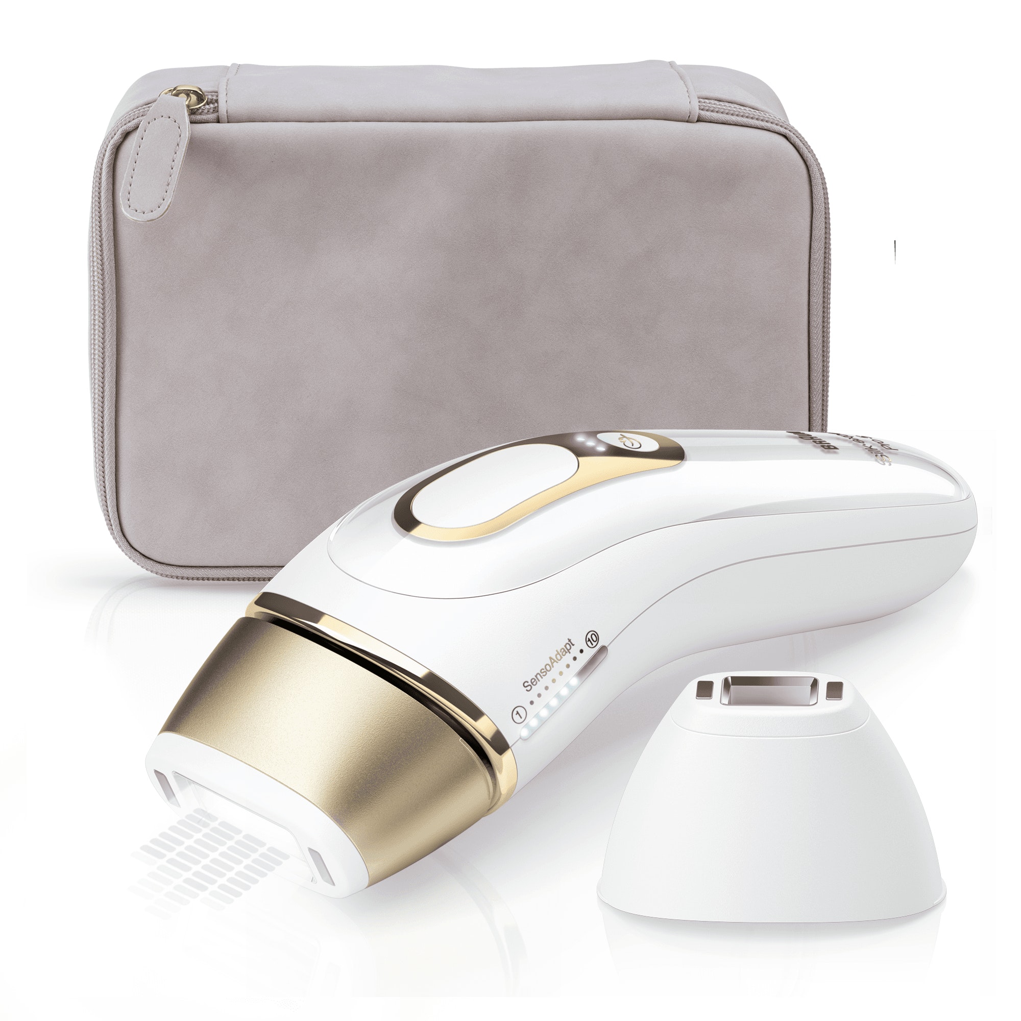 Braun Silk-expert Pro 81687975 depilación con luz Blanco, Oro Luz pulsada intensa (IPL)