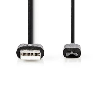 Nedis Nedis CCGT60500BK10 cable USB 1 m 2.0 USB A Micro-