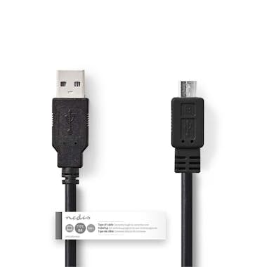 Nedis Nedis CCGT60500BK10 cable USB 1 m 2.0 USB A Micro-