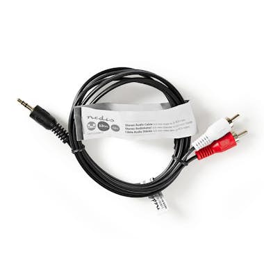 Nedis Nedis CAGT22200BK15 cable de audio 1,5 m 3,5mm 2 x