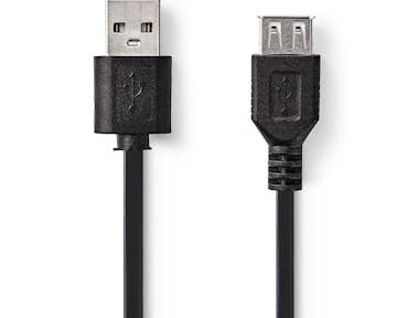 Nedis Nedis CCGT60010BK20 cable USB 2 m 2.0 USB A Negro
