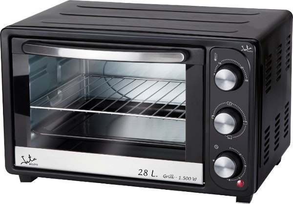 Jata JATA HN928 horno tostador 28 L Negro, Acero inoxidable Parrilla 1500 W