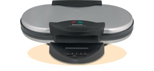 Tefal WM 311D gofrera 10 barquillo(s) Negro, Acero inoxidable 1300 W