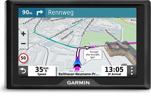 Garmin Drive 52 & Live Traffic navegador 12,7 cm (5) Pantalla táctil TFT Portátil/Fijo Negro 170,8 g