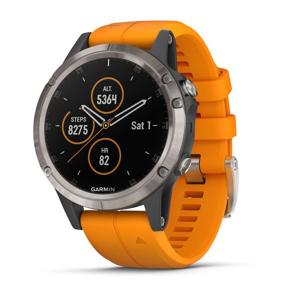 Garmin Garmin fenix 5 Plus reloj deportivo Negro, Acero i