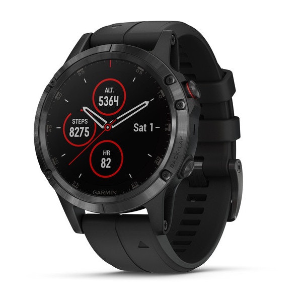 Garmin Garmin fenix 5 Plus reloj deportivo Negro, Acero i