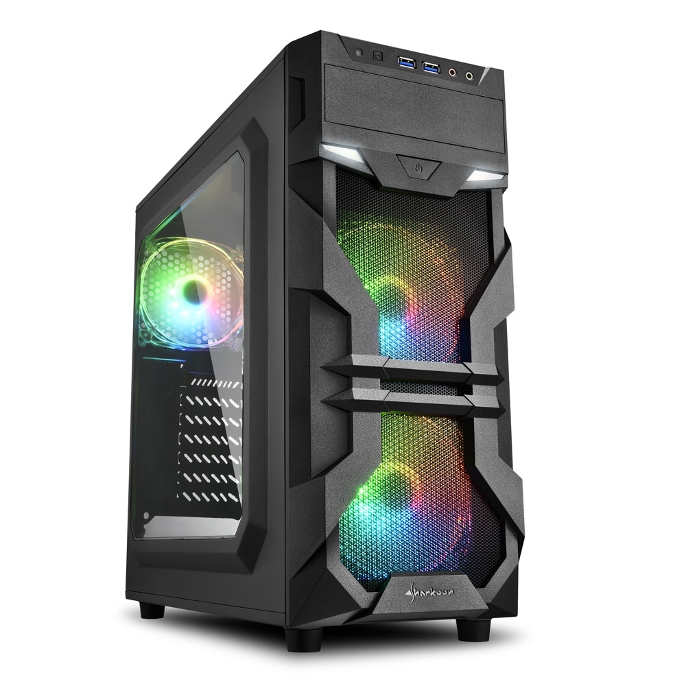 Sharkoon Sharkoon VG7-W RGB Midi ATX Tower Negro