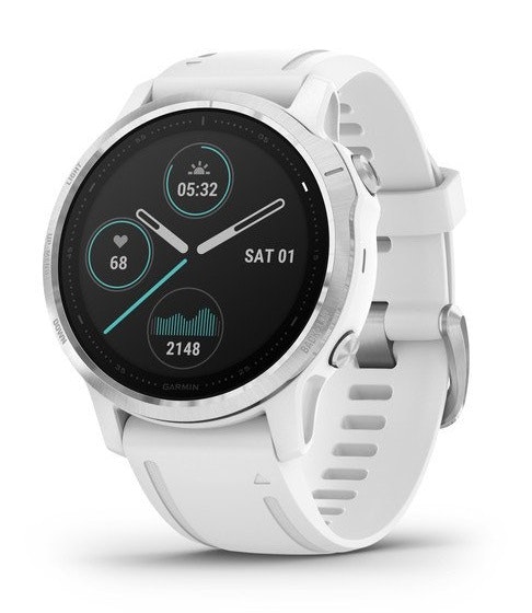 Garmin fenix 6S reloj inteligente Negro, Blanco 3,05 cm (1.2) GPS (satélite)