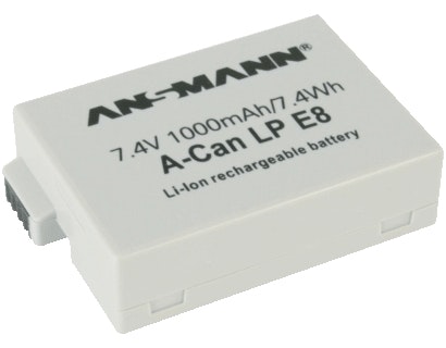 Acan Lpe8 Ansmann 5044853 liion batería 74v1000mah para digital de fotos canon pila 7.4 1000 mah