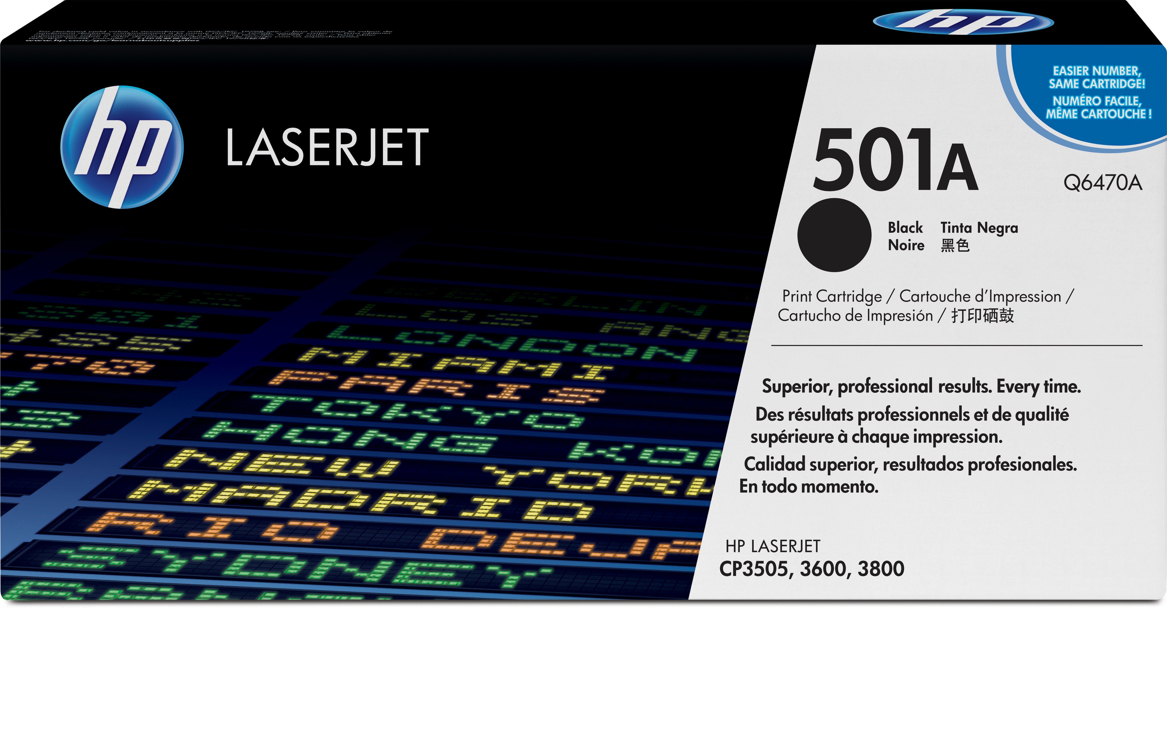 HP HP 501A Original Negro 1 pieza(s)