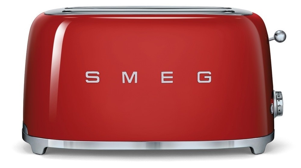 SMEG Smeg TSF02RDEU tostadora 4 rebanada(s) Rojo 1500 W