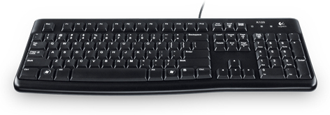 Logitech Logitech K120 teclado USB QWERTZ Checa Negro