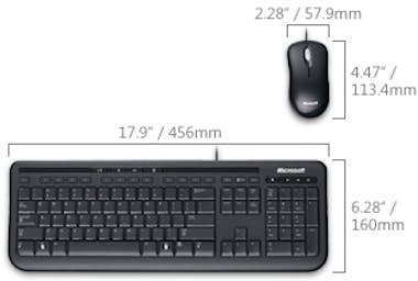 Microsoft Microsoft Wired Desktop 600 teclado USB Negro