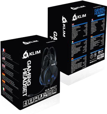 KLIM KLIM IMPACT V2 – Cascos Gaming USB - Sonido Envolv