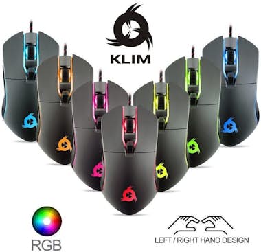 KLIM KLIM AIM Ratón Gaming Chroma RGB - Cable USB Perso