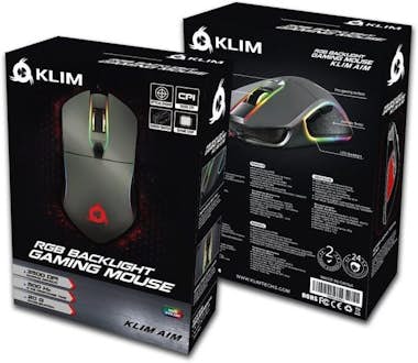 KLIM KLIM AIM Ratón Gaming Chroma RGB - Cable USB Perso