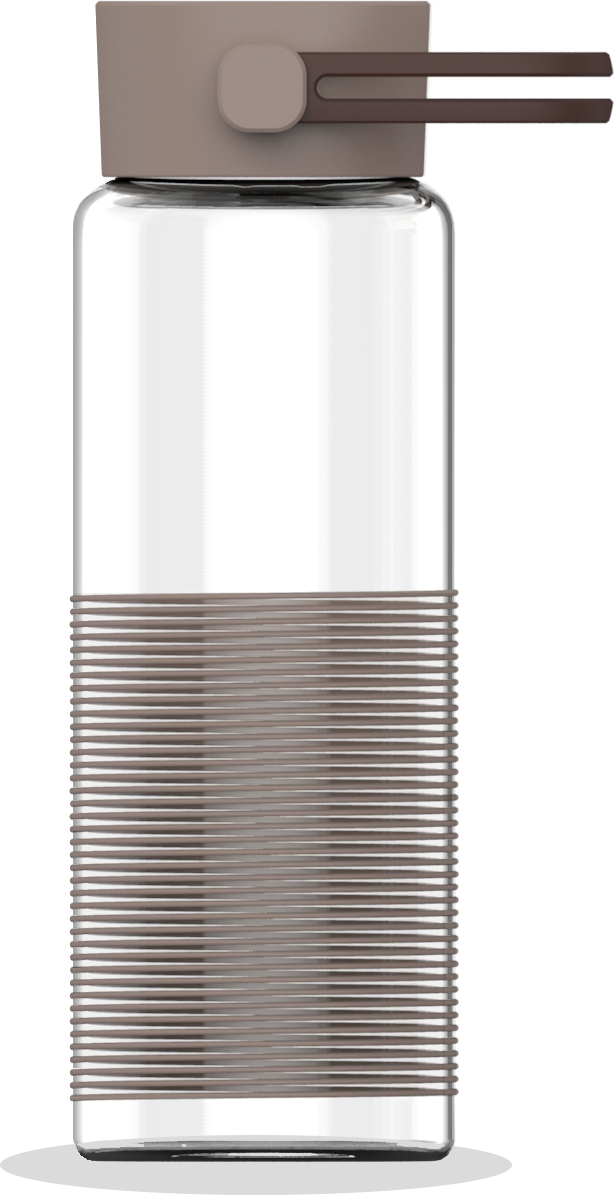 ME! Botella de Cristal Tapa Silicona