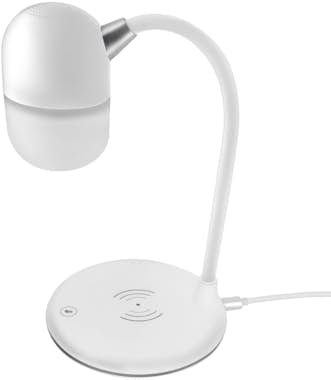 Lámpara Altavoz Bluetooth y cargador moxie blanco cualquier dispositivo con o qi 3 1