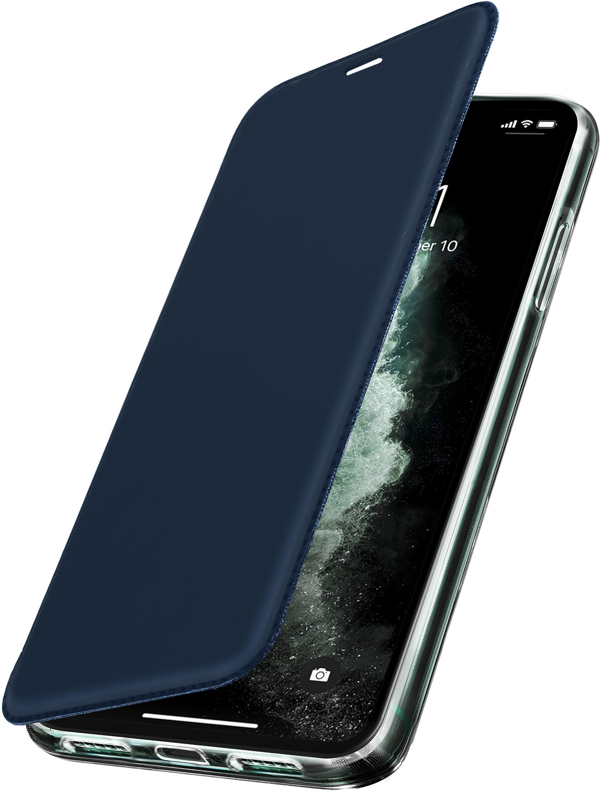 Avizar Funda con espejo para iPhone 11 Pro Max - Azul osc