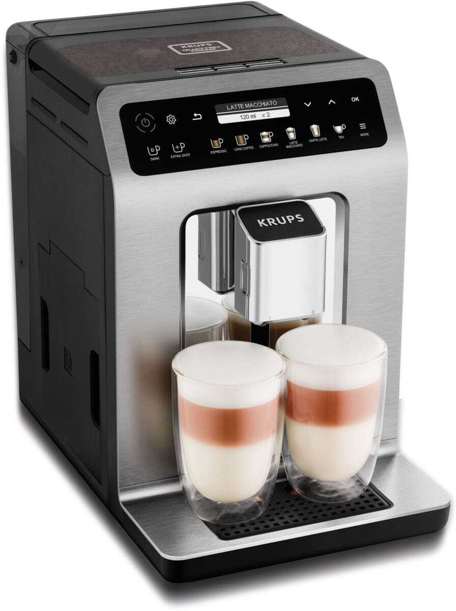 Krups Expresso Broyeur Evidence Pus Titane et Pot à Lait