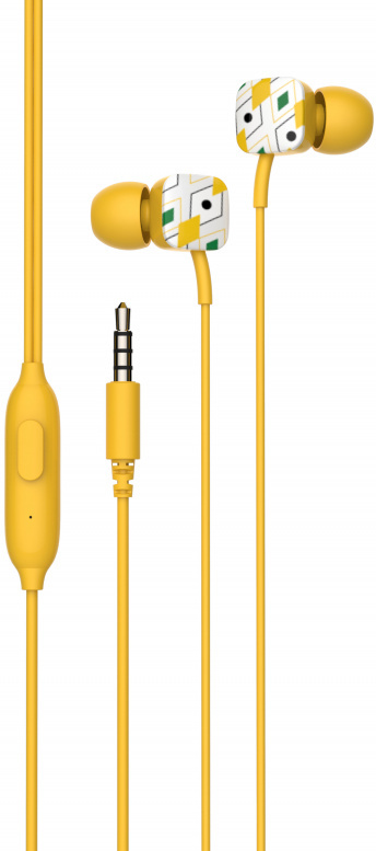 Auriculares Spc 4603y amarillo con cable hype ear manos libres – color intraurales null