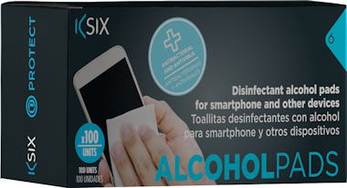 Ksix Toallitas desinfectantes para móvil con alcohol