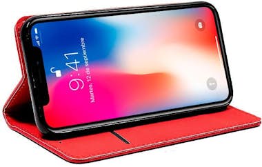 Cool Funda Flip Cover iPhone X / IPhone XS Liso Rojo