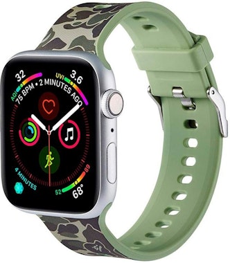 Personas con discapacidad auditiva más y más Mejorar Compra Cool Correa Apple Watch Series 1 / 2 / 3 / 4 / 5 (38 / 40 mm)  Estampado Militar Verde | Phone House