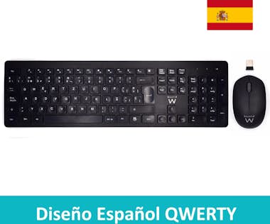 Ewent Ewent EW3256 teclado RF inalámbrico QWERTY Español